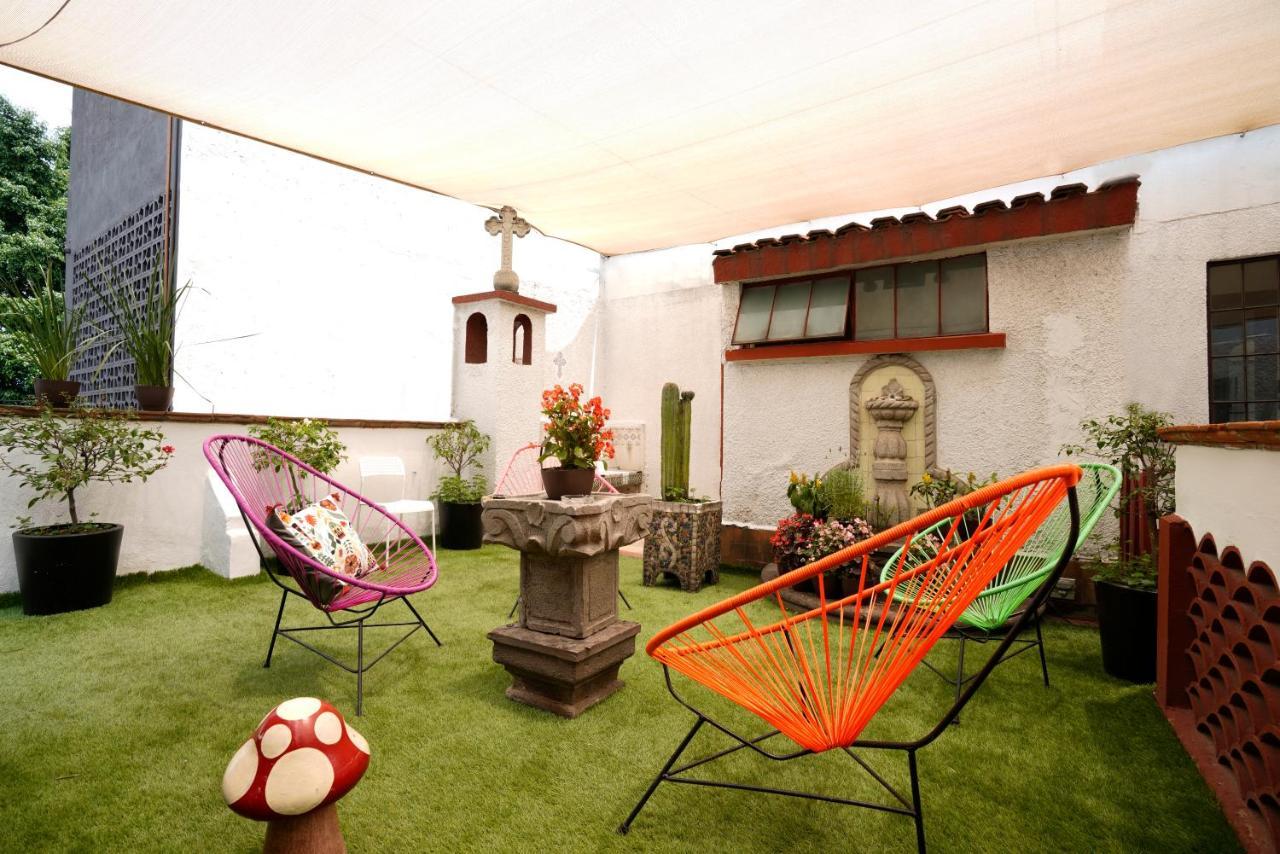 Hostal Fungi Casa Rosa 멕시코 시 외부 사진