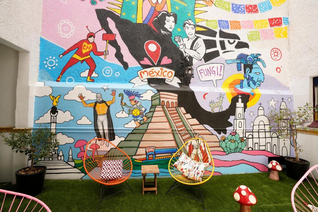 Hostal Fungi Casa Rosa 멕시코 시 외부 사진